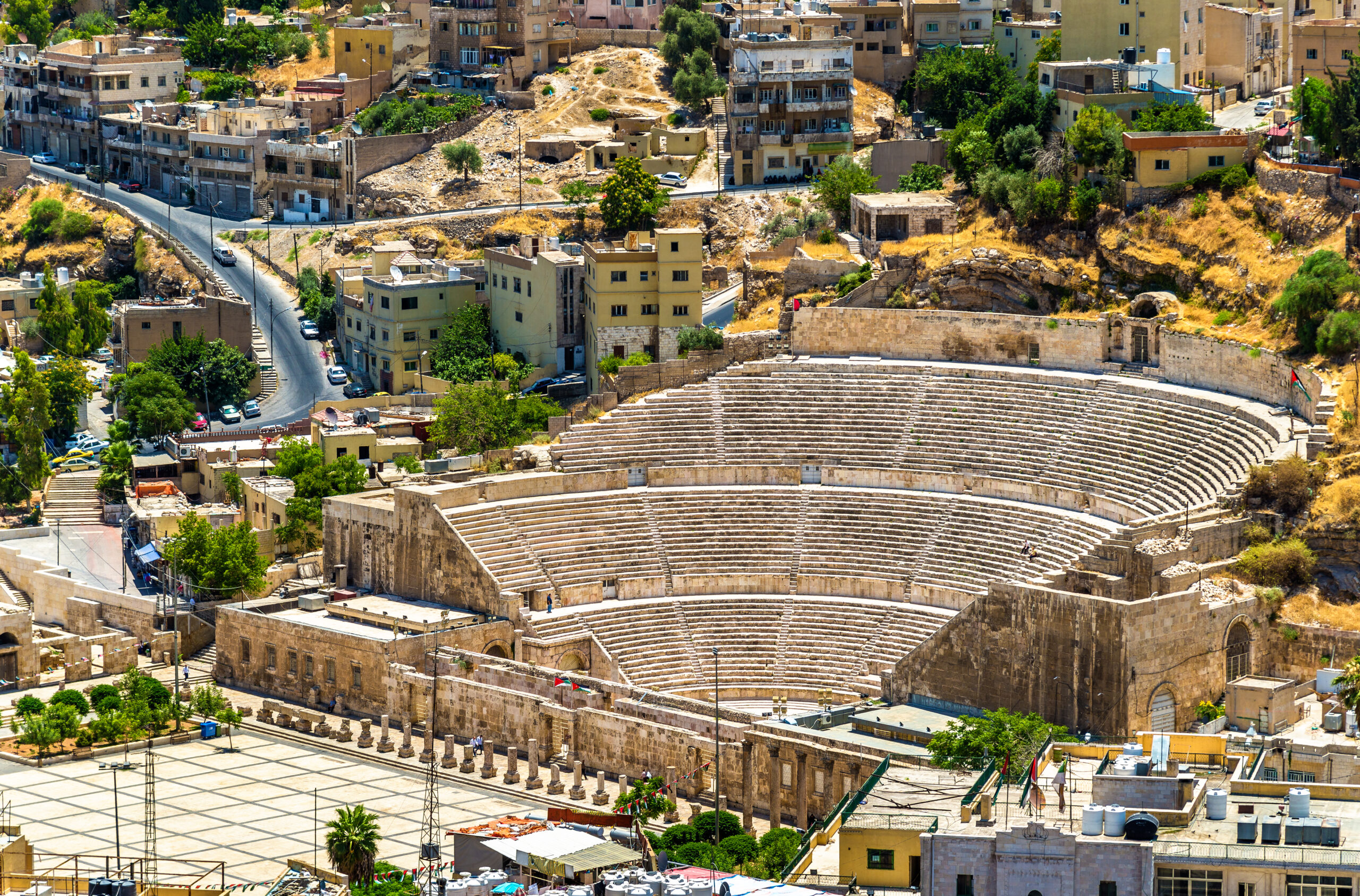 View on Roman Theater in Amman - Jordan